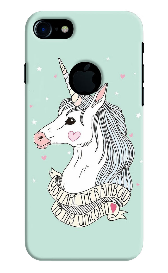 Unicorn Wallpaper iPhone 7 Logocut Hard Case Back Cover by Casekaro