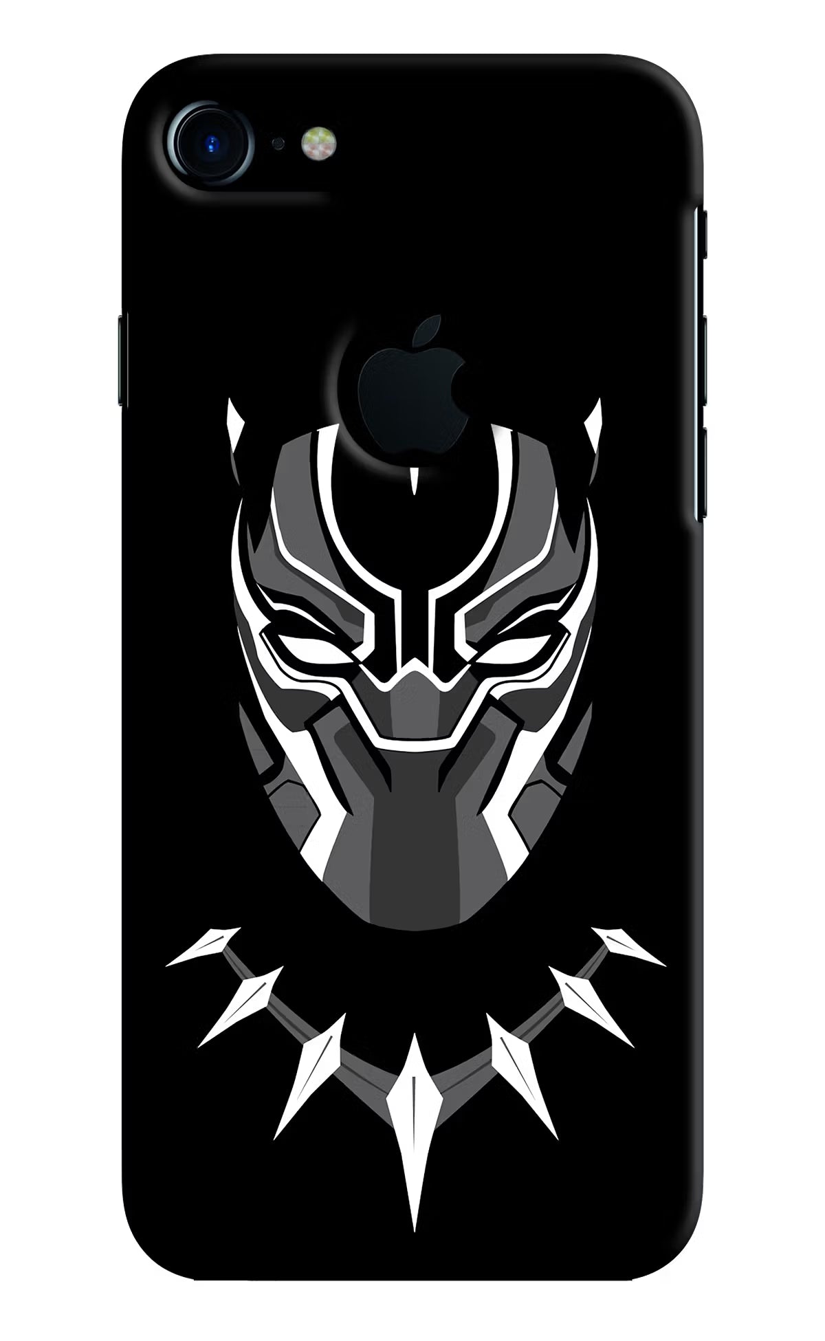 Black Panther iPhone 7 Logocut Hard Case Back Cover by Casekaro