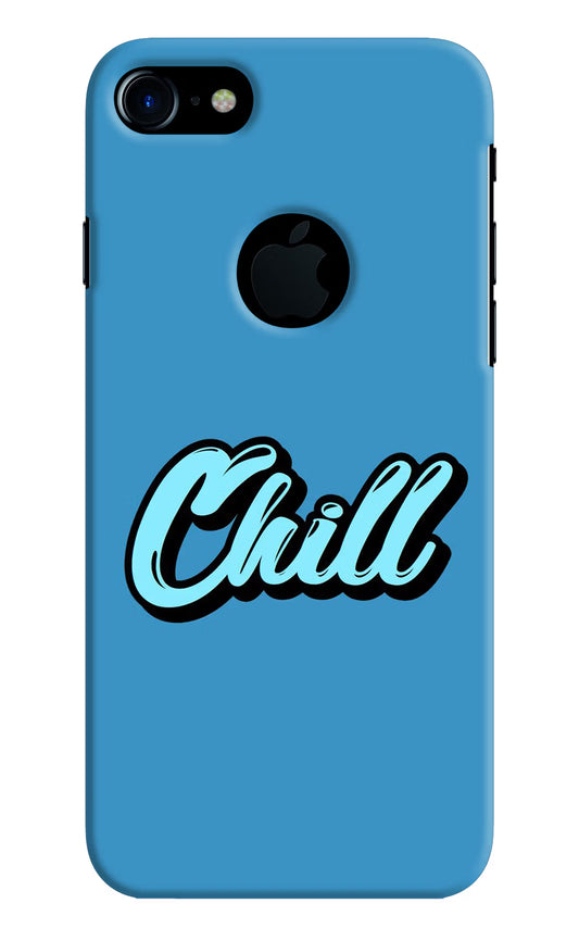 Chill iPhone 7 Logocut Hard Case Back Cover by Casekaro