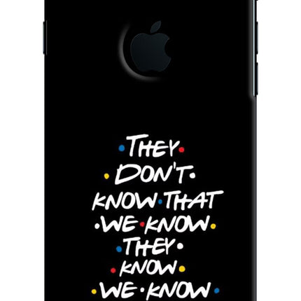 FRIENDS Dialogue iPhone 7 Logocut Hard Case Back Cover by Casekaro