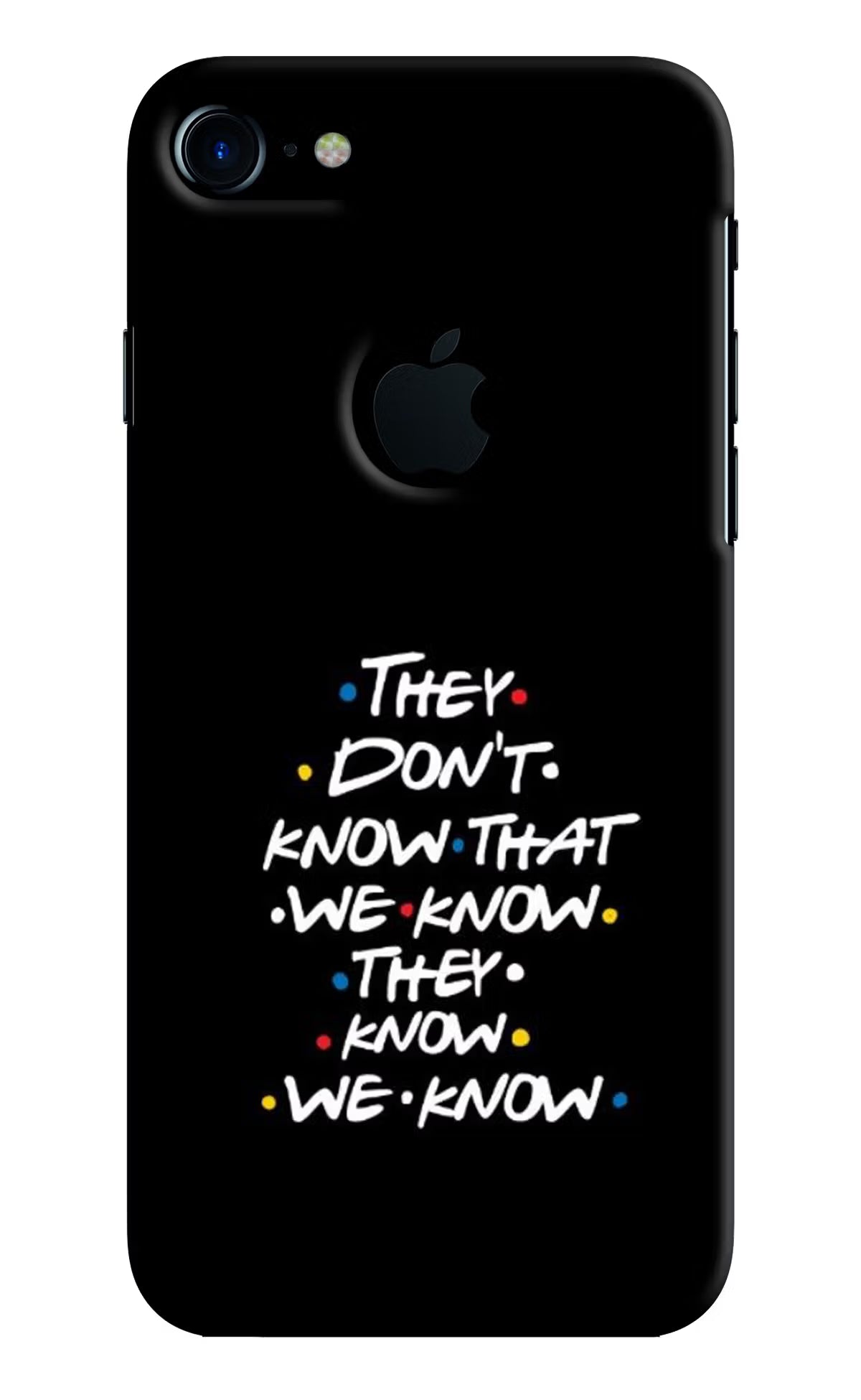 FRIENDS Dialogue iPhone 7 Logocut Hard Case Back Cover by Casekaro
