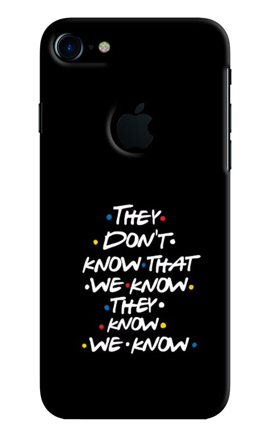 FRIENDS Dialogue iPhone 7 Logocut Hard Case Back Cover by Casekaro