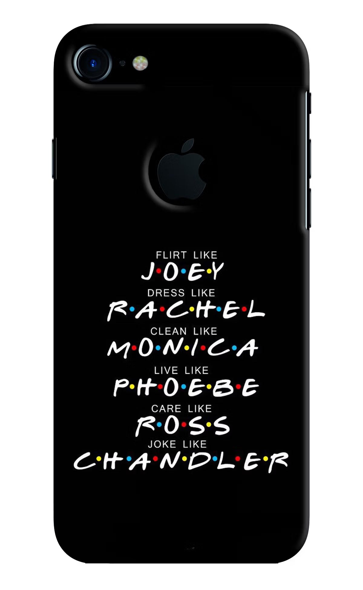 FRIENDS Character iPhone 7 Logocut Hard Case Back Cover by Casekaro