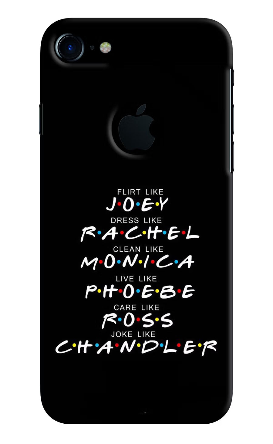 FRIENDS Character iPhone 7 Logocut Back Cover, Hard case