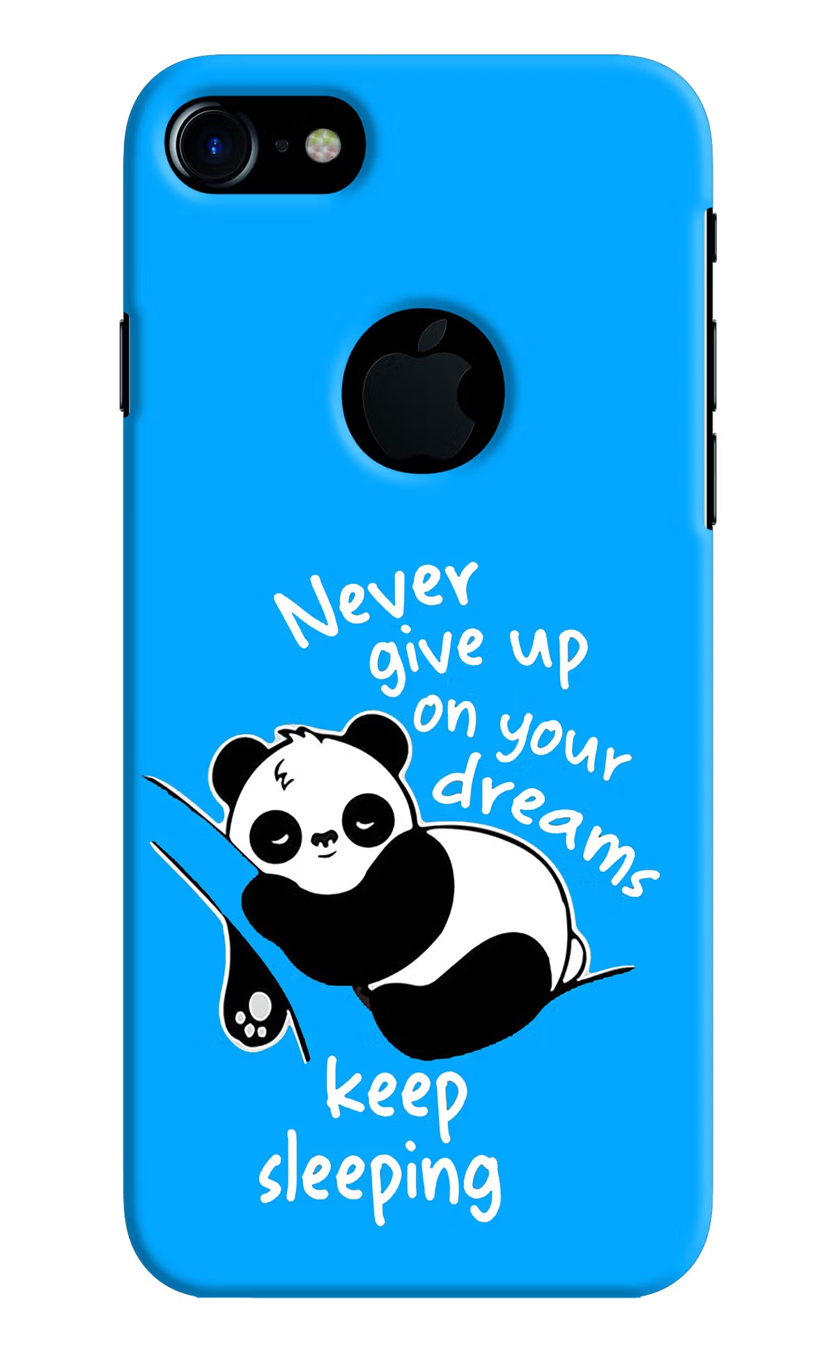 Keep Sleeping iPhone 7 Logocut Hard Case Back Cover by Casekaro