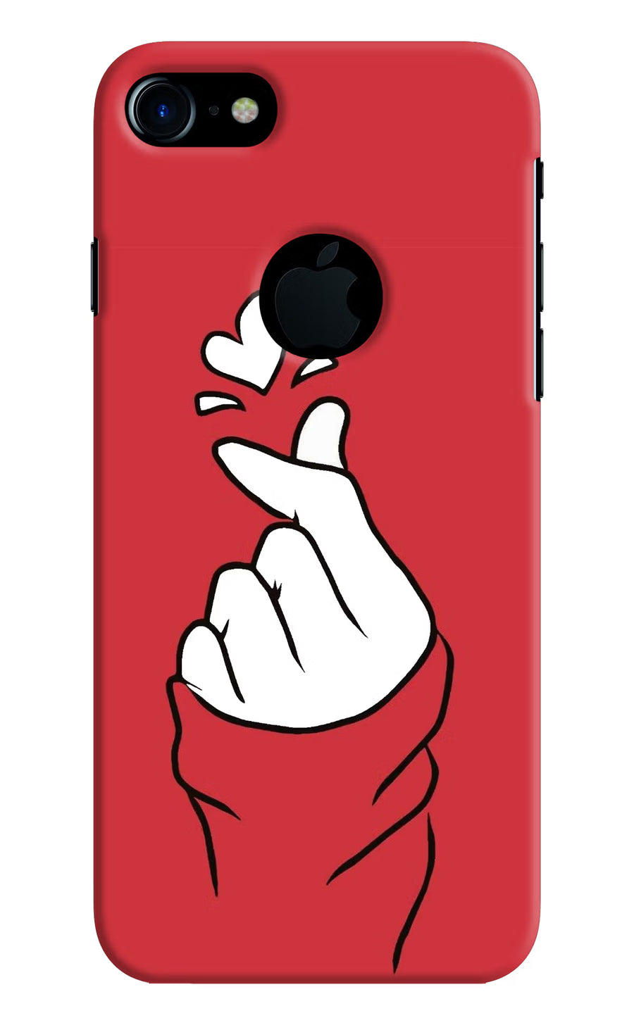 Korean Love Sign iPhone 7 Logocut Back Cover, Hard case