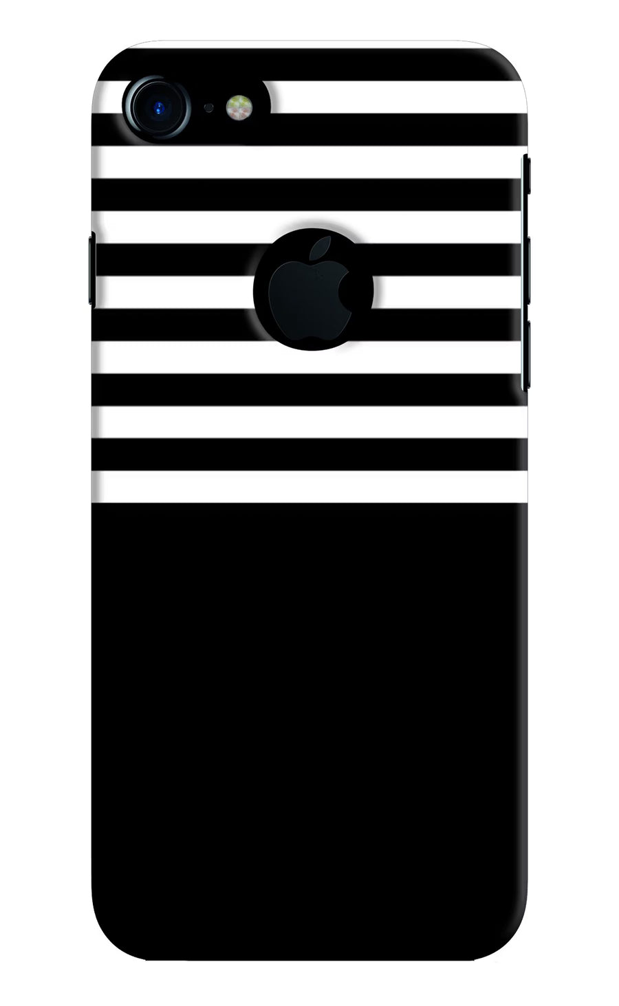 Black and White Print iPhone 7 Logocut Back Cover, Hard case