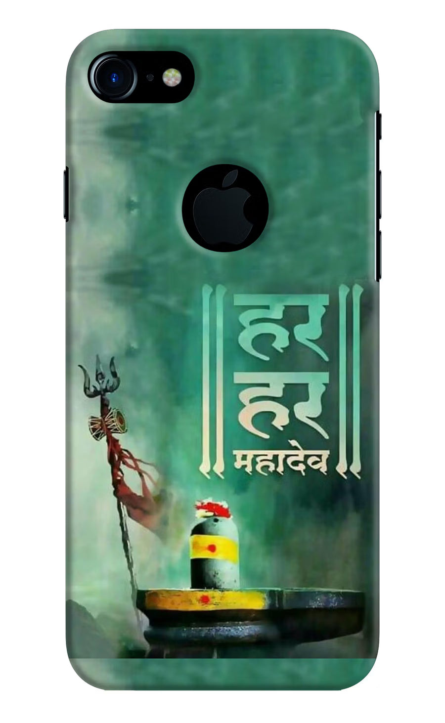 Har Har Mahadev Shivling iPhone 7 Logocut Back Cover, Hard case