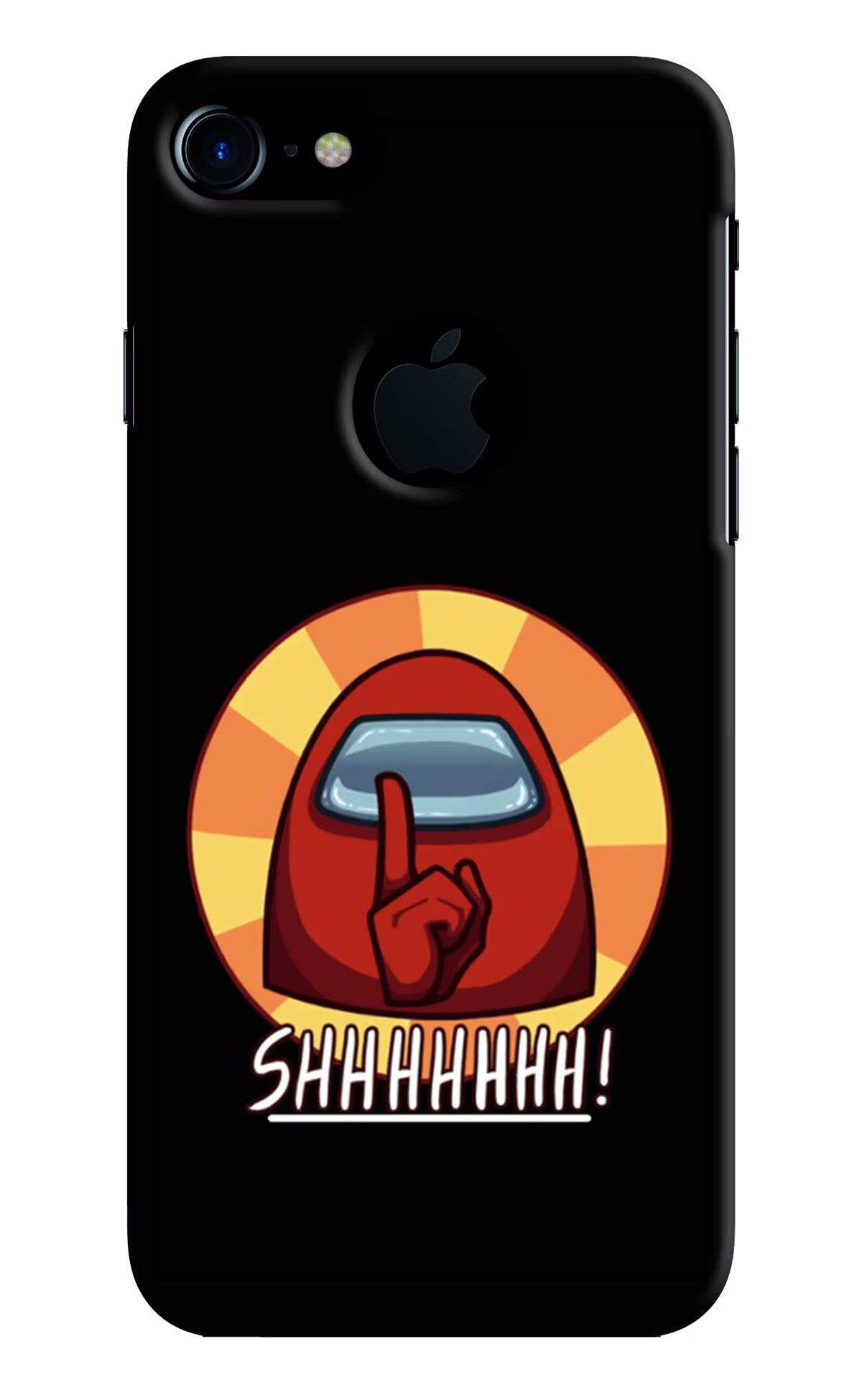 Among Us Shhh! iPhone 7 Logocut Hard Case Back Cover by Casekaro