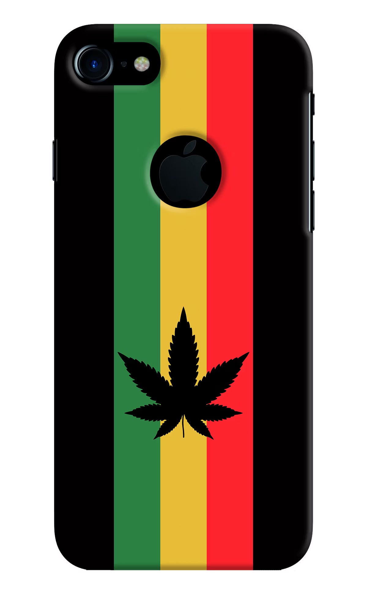 Weed Flag iPhone 7 Logocut Hard Case Back Cover by Casekaro