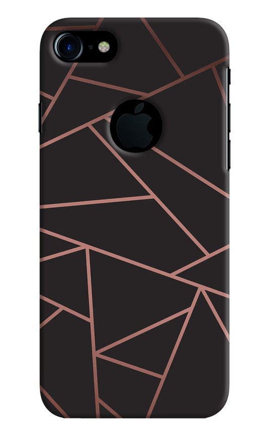 Geometric Pattern iPhone 7 Logocut Hard Case Back Cover by Casekaro