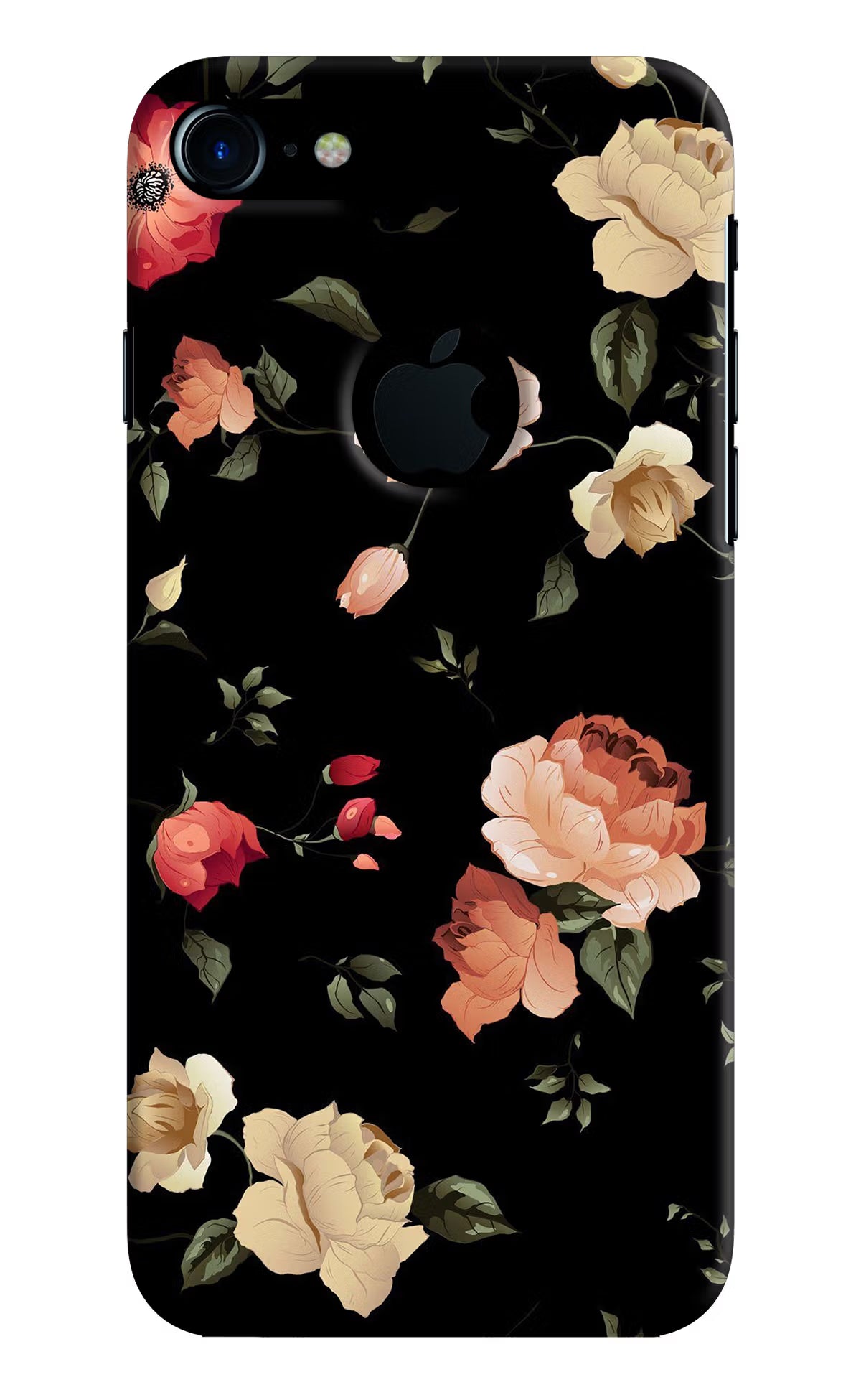 Flowers iPhone 7 Logocut Hard Case Back Cover by Casekaro