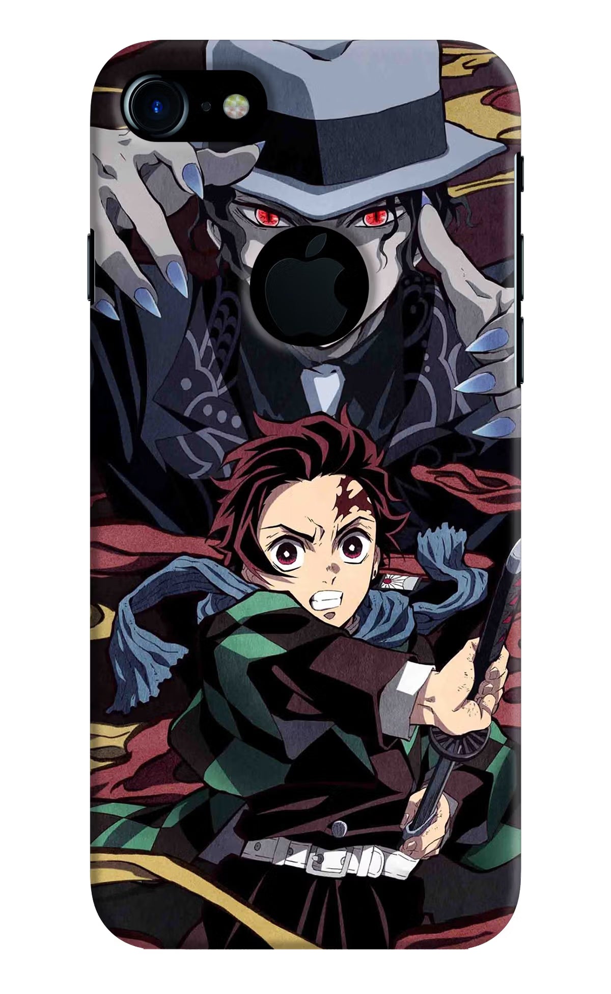 Demon Slayer iPhone 7 Logocut Hard Case Back Cover by Casekaro