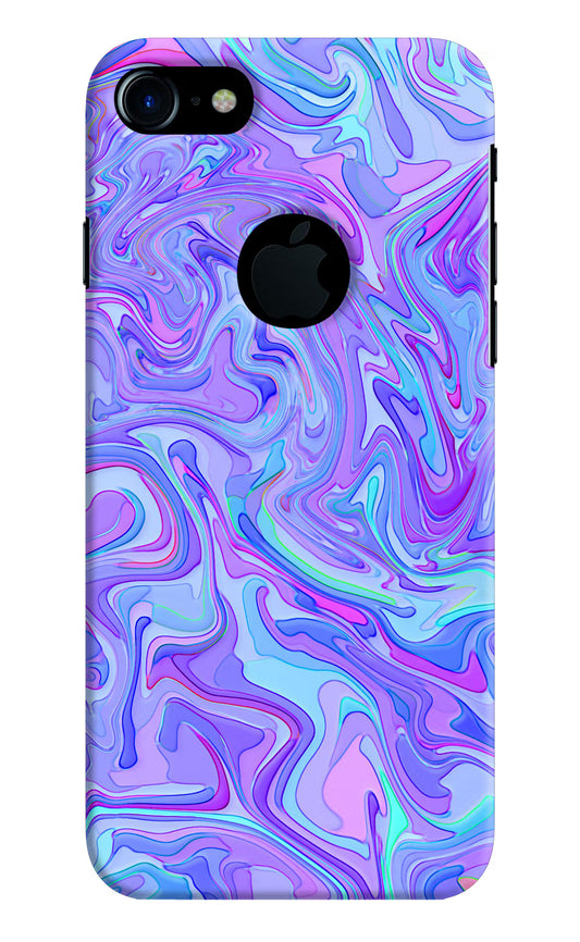 Glitter iPhone 7 Logocut Hard Case Back Cover by Casekaro