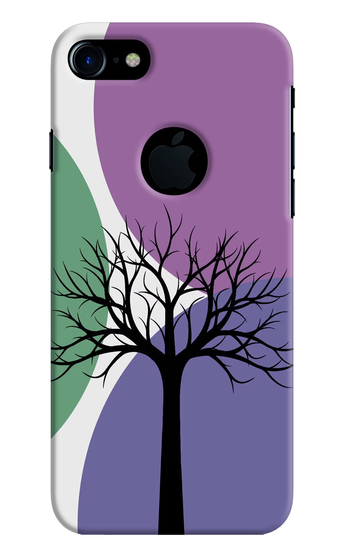 Tree Art iPhone 7 Logocut Hard Case Back Cover by Casekaro