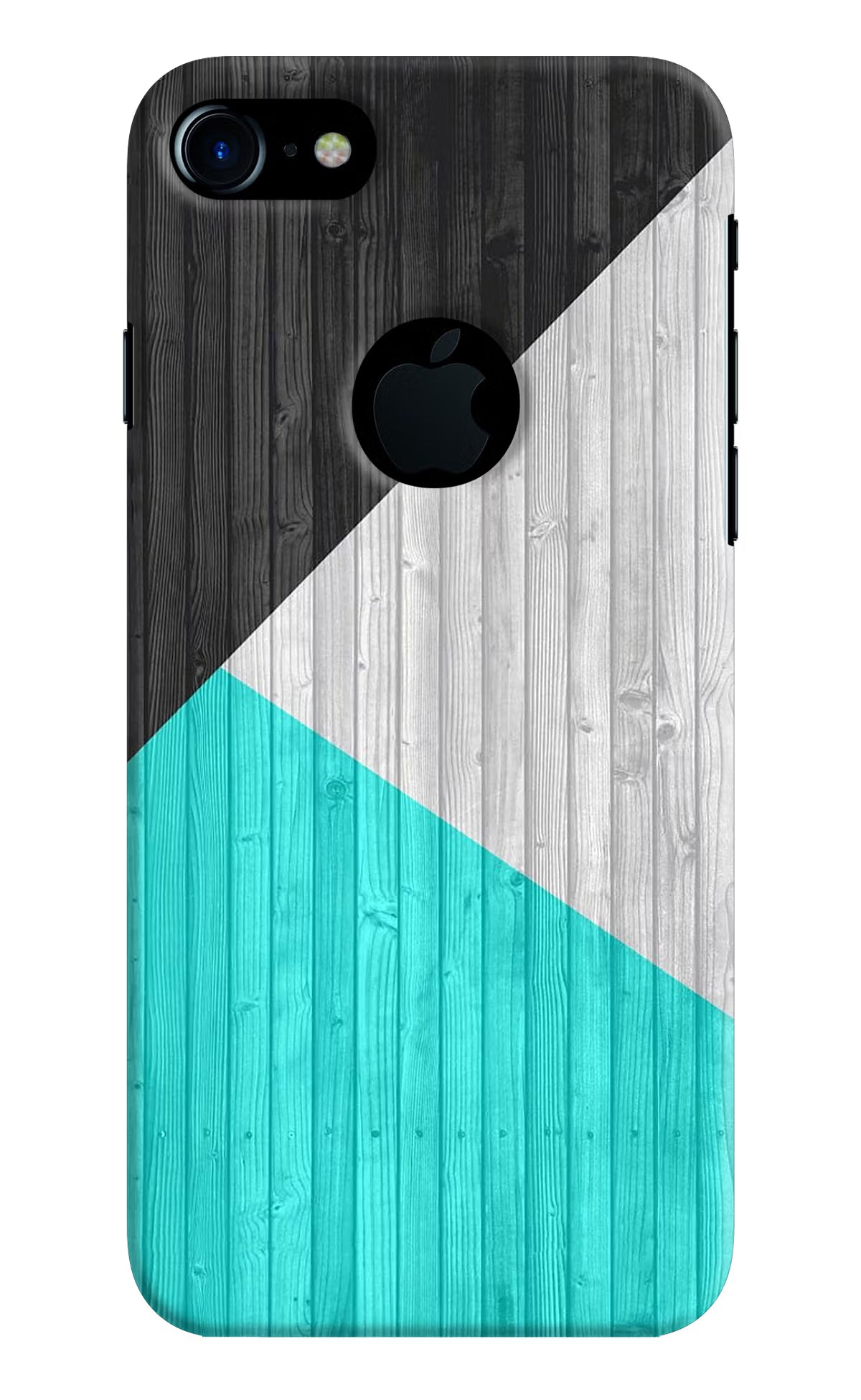 Wooden Abstract iPhone 7 Logocut Hard Case Back Cover by Casekaro