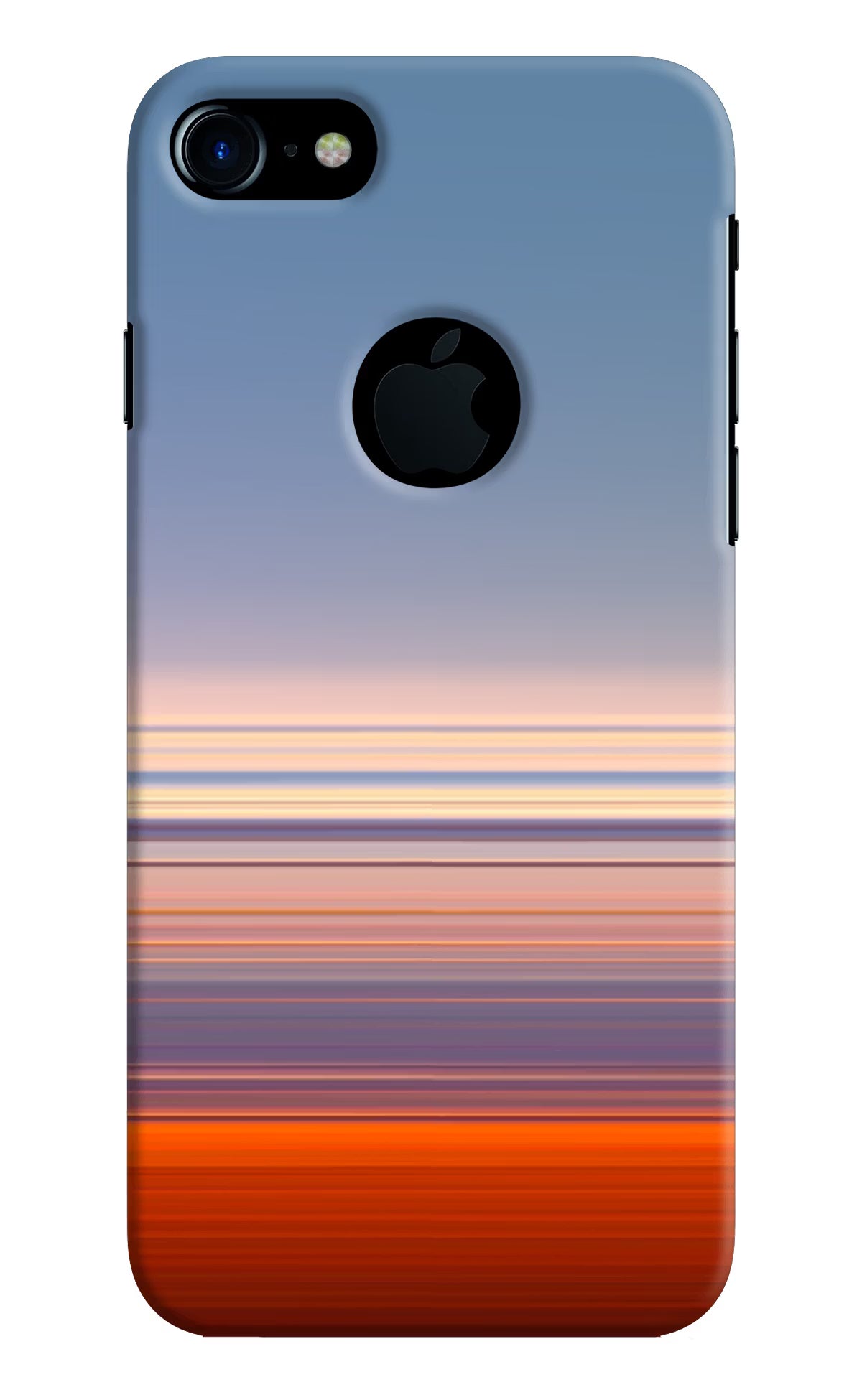 Morning Colors iPhone 7 Logocut Hard Case Back Cover by Casekaro