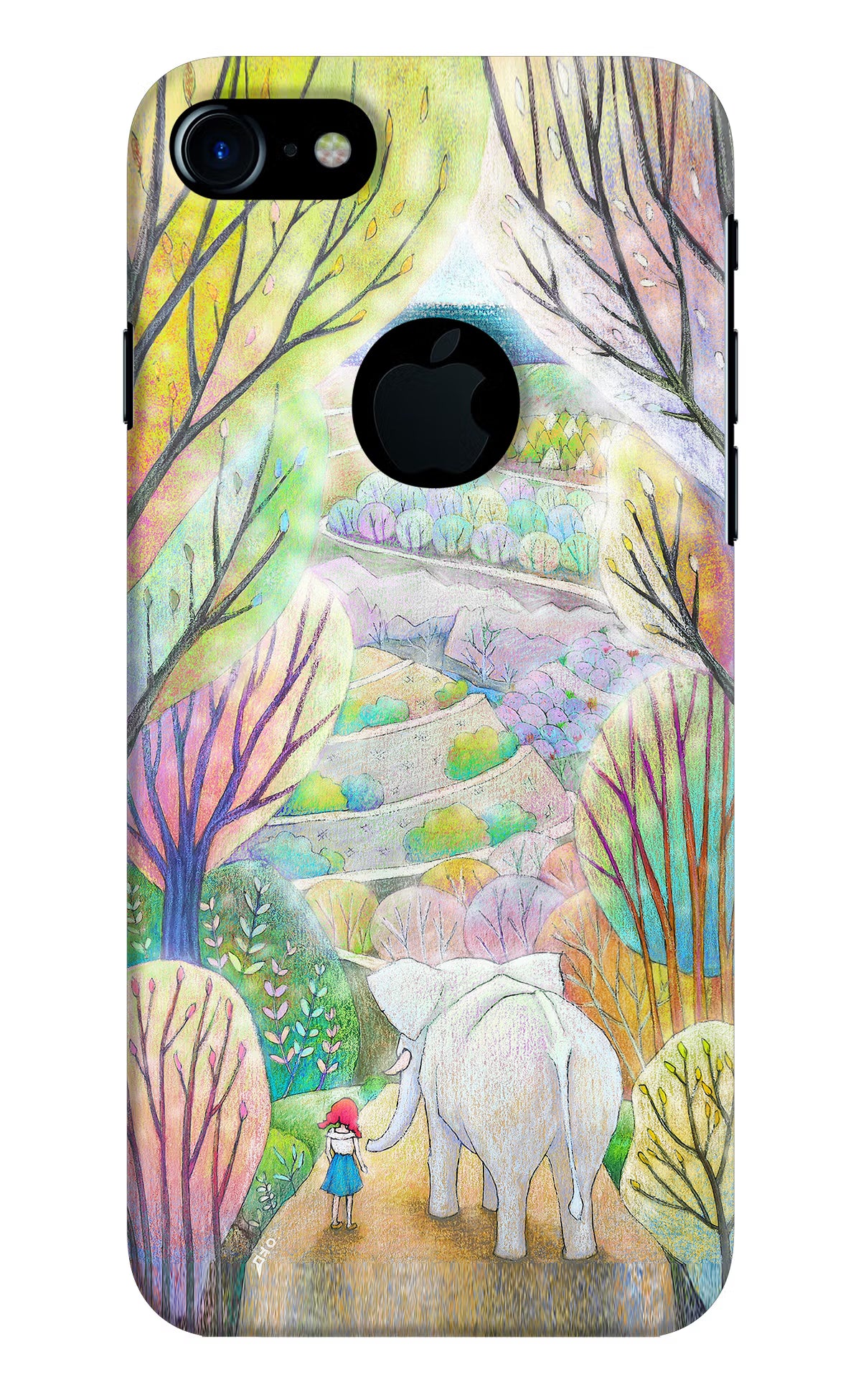 Nature Painting iPhone 7 Logocut Hard Case Back Cover by Casekaro