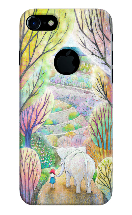 Nature Painting iPhone 7 Logocut Hard Case Back Cover by Casekaro