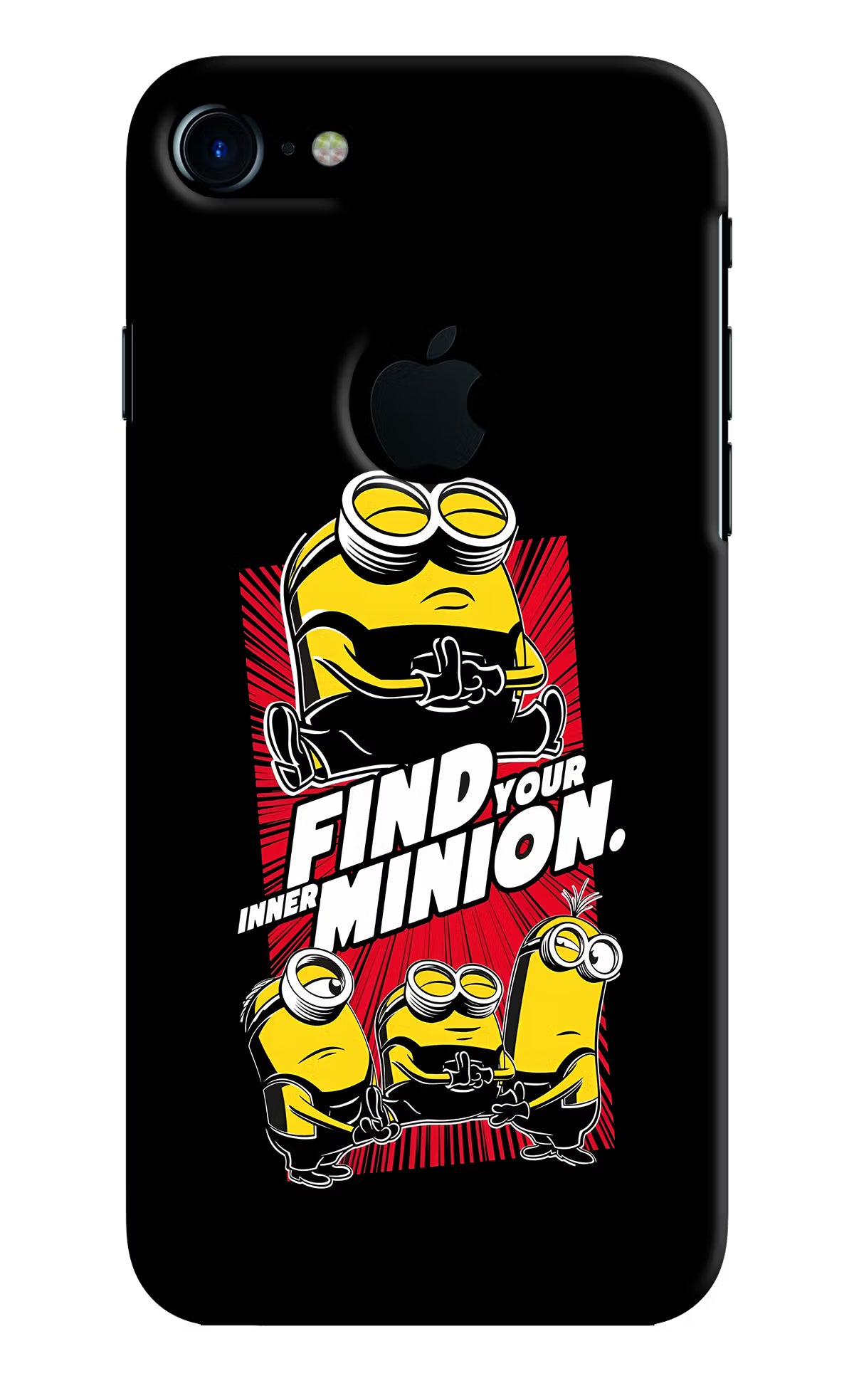 Find your inner Minion iPhone 7 Logocut Hard Case Back Cover by Casekaro