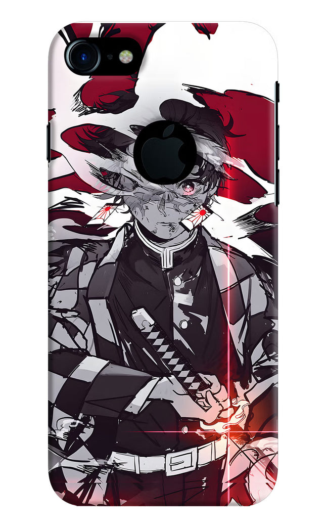 Demon Slayer iPhone 7 Logocut Hard Case Back Cover by Casekaro