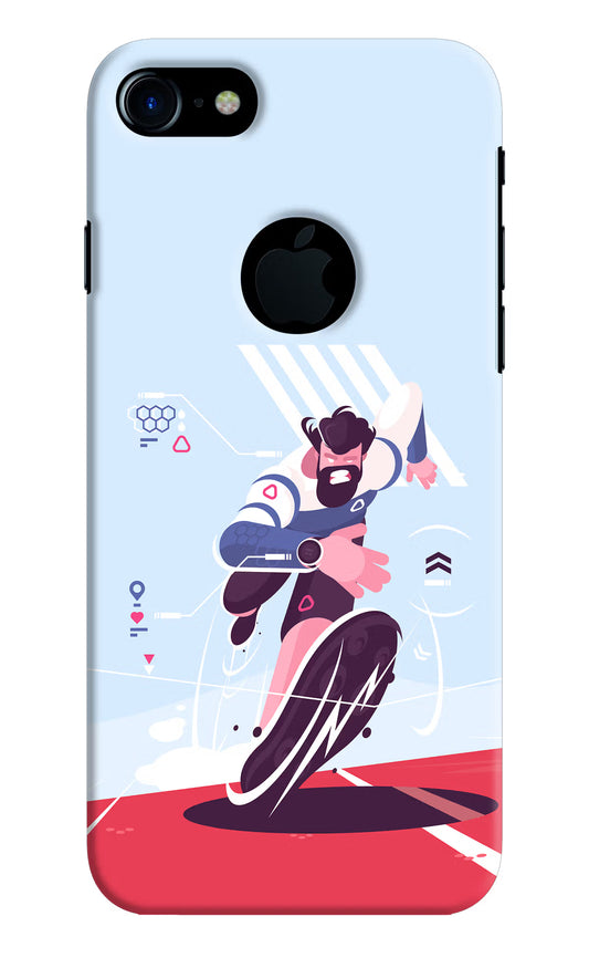 Run Pro iPhone 7 Logocut Hard Case Back Cover by Casekaro