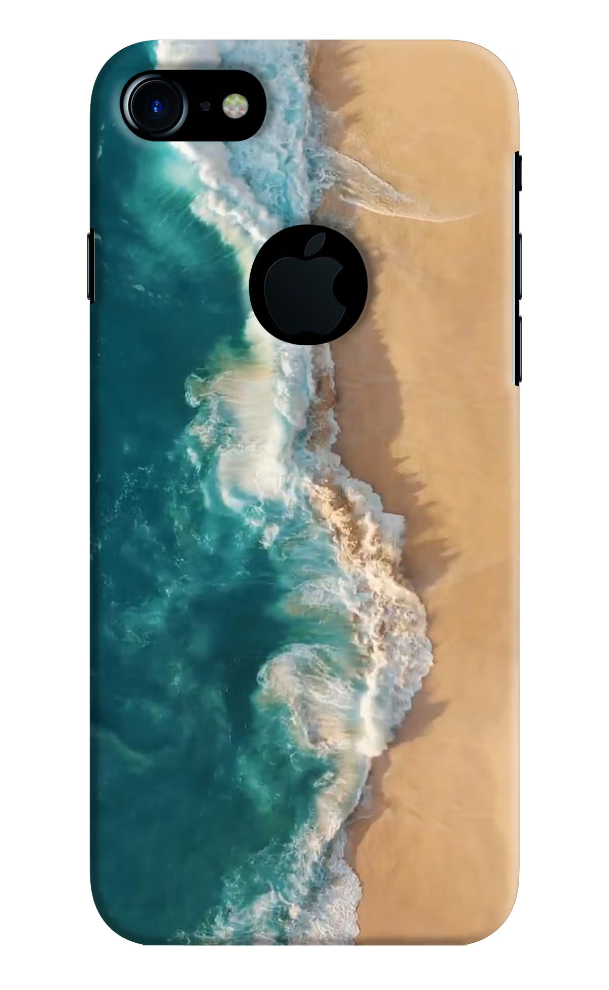 Ocean Beach iPhone 7 Logocut Hard Case Back Cover by Casekaro