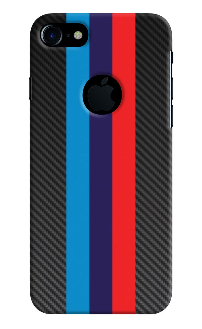 BMW Stripes Pattern iPhone 7 Logocut Hard Case Back Cover by Casekaro