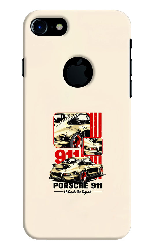 Classic Porsche 911 iPhone 7 Logocut Hard Case Back Cover by Casekaro
