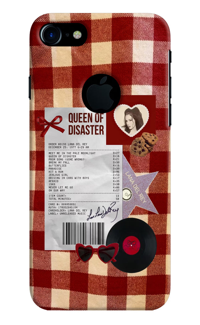 Queen of Disaster iPhone 7 Logocut Hard Case Back Cover by Casekaro