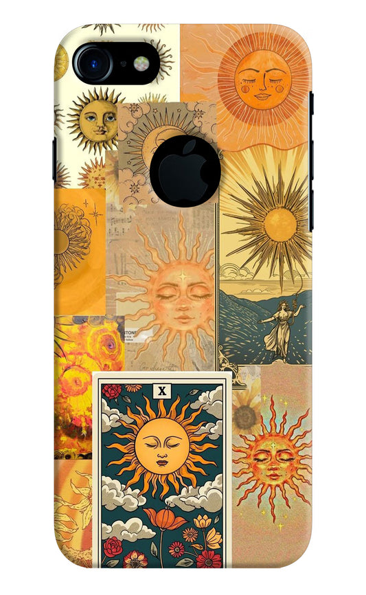Sun iPhone 7 Logocut Hard Case Back Cover by Casekaro