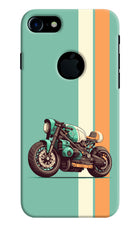 Striped Moto Drift iPhone 7 Logocut Hard Case Back Cover by Casekaro