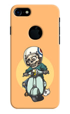 Undead Biker iPhone 7 Logocut Hard Case Back Cover by Casekaro