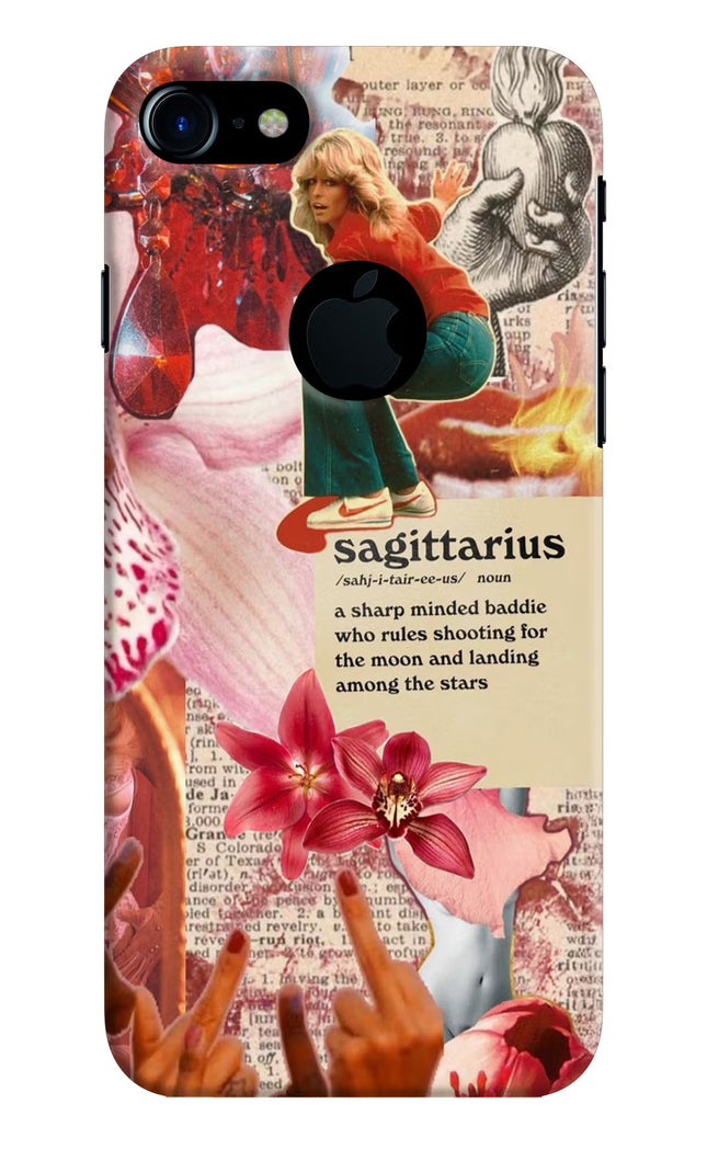 Sagittarius Zodiac iPhone 7 Logocut Hard Case Back Cover by Casekaro