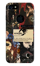 Scorpio Zodiac iPhone 7 Logocut Hard Case Back Cover by Casekaro