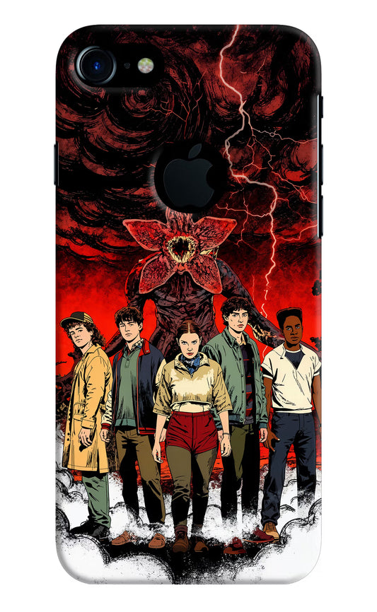 Ordinary Things Characters iPhone 7 Logocut Hard Case Back Cover by Casekaro