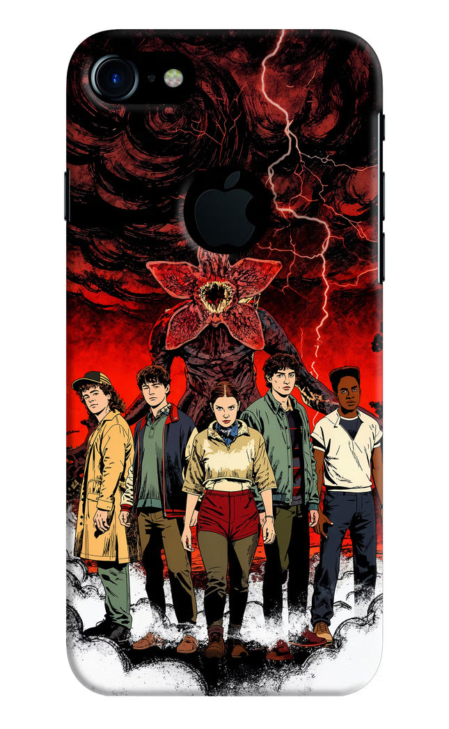 Ordinary Things Characters iPhone 7 Logocut Hard Case Back Cover by Casekaro