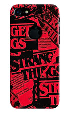 Ordinary Things iPhone 7 Logocut Hard Case Back Cover by Casekaro