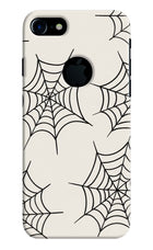 Spider Web iPhone 7 Logocut Hard Case Back Cover by Casekaro