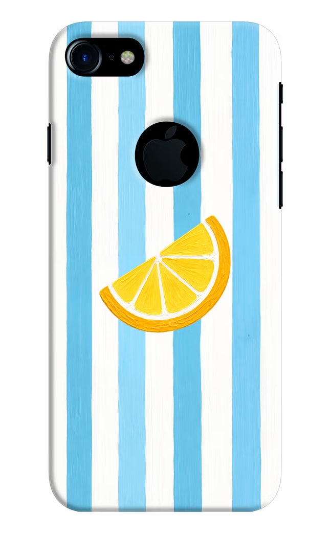 Summer Lemon iPhone 7 Logocut Hard Case Back Cover by Casekaro
