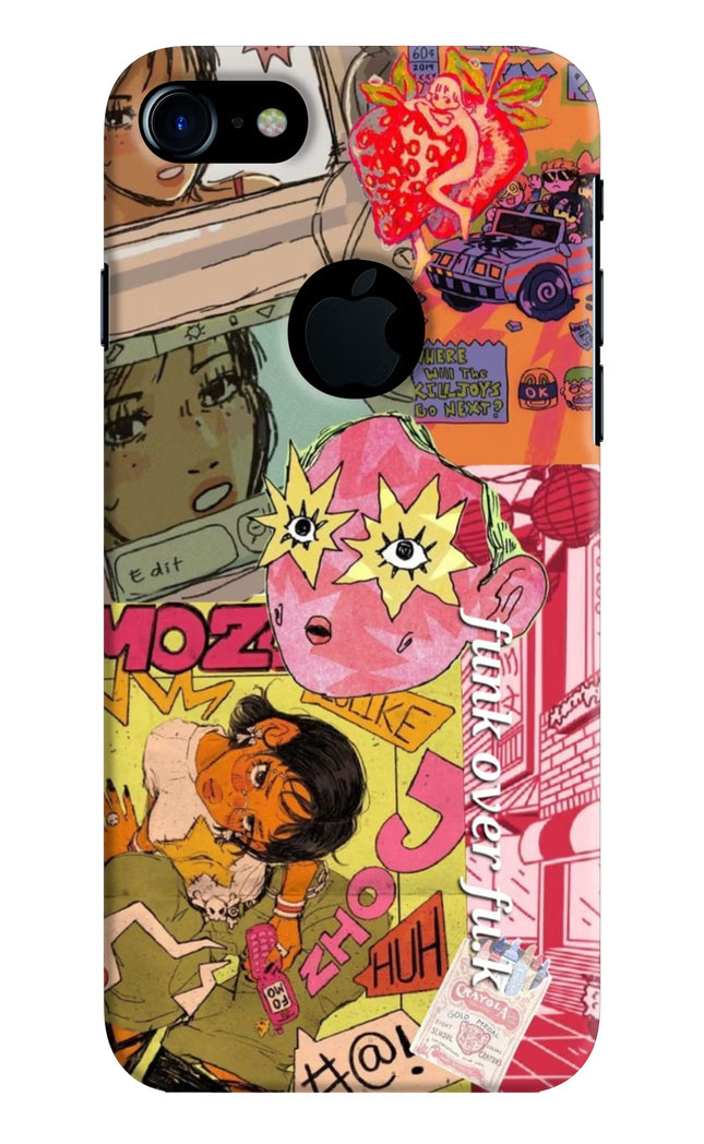 Funkover iPhone 7 Logocut Hard Case Back Cover by Casekaro