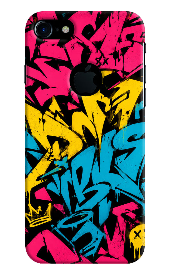 Graffiti Vibe iPhone 7 Logocut Hard Case Back Cover by Casekaro