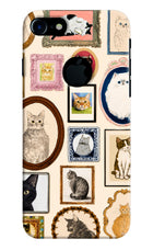 Mirror Cats iPhone 7 Logocut Hard Case Back Cover by Casekaro
