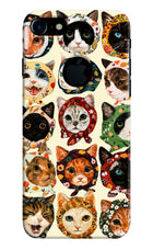 Cool Cat iPhone 7 Logocut Hard Case Back Cover by Casekaro