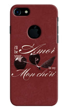 Velvet Cherry iPhone 7 Logocut Hard Case Back Cover by Casekaro