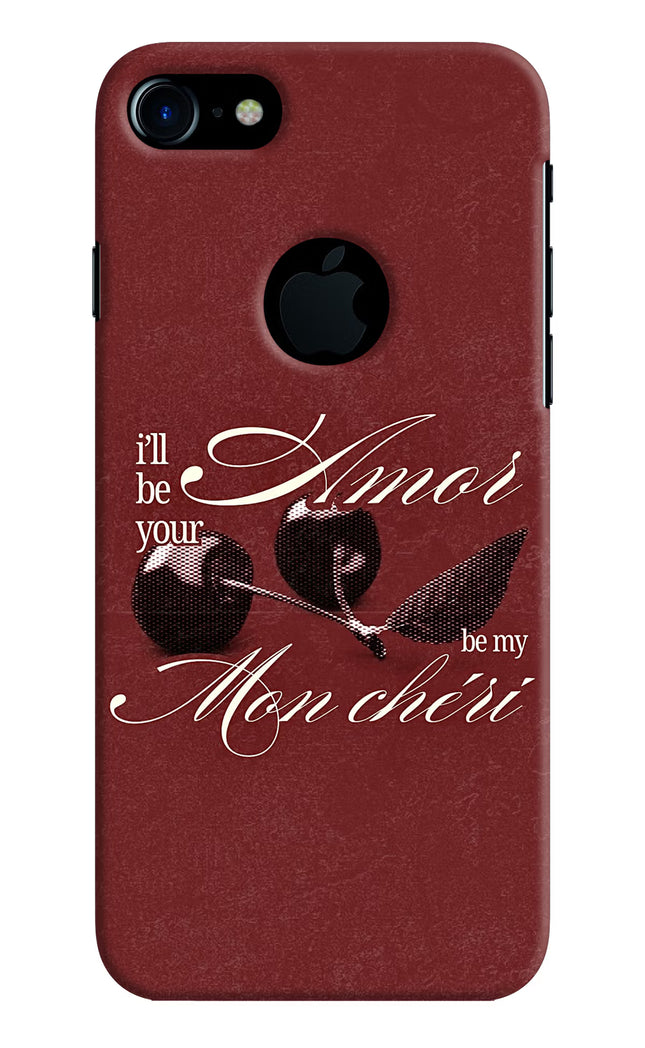 Velvet Cherry iPhone 7 Logocut Hard Case Back Cover by Casekaro