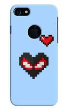 Peter Heart iPhone 7 Logocut Hard Case Back Cover by Casekaro