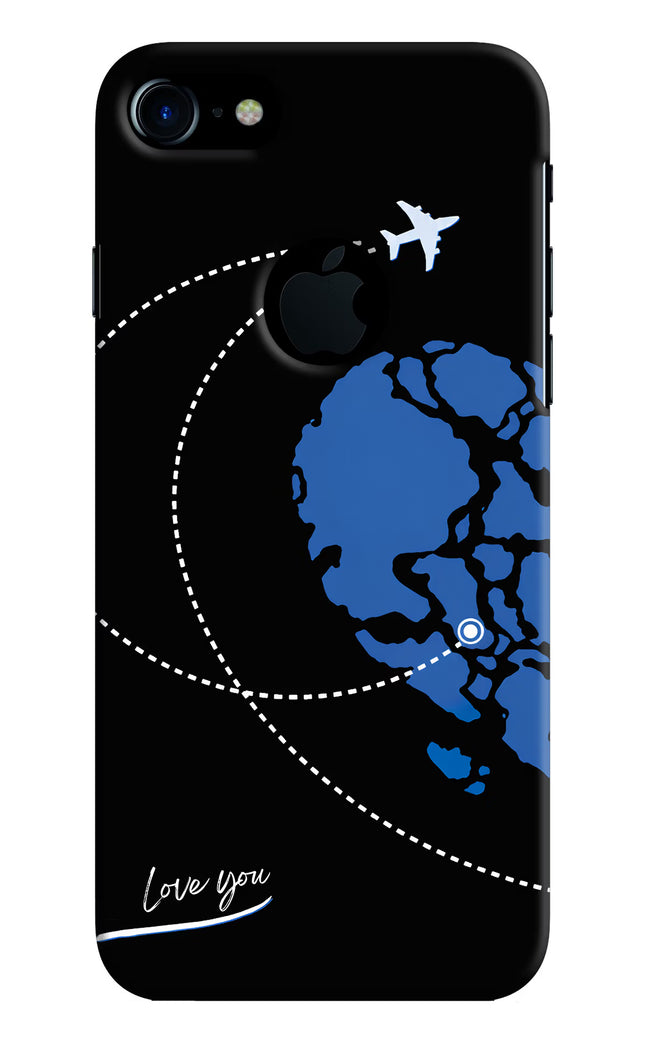 Love Orbit iPhone 7 Logocut Hard Case Back Cover by Casekaro