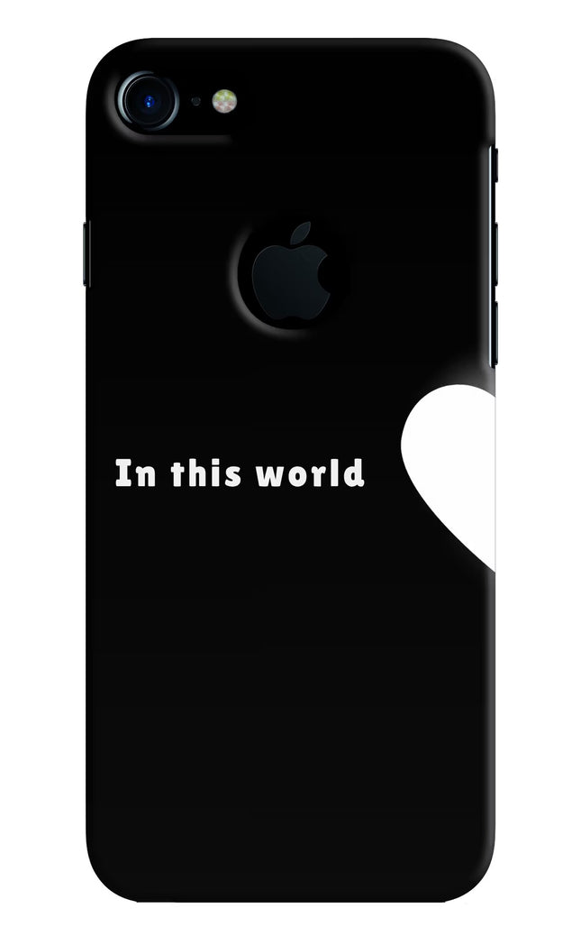 This World iPhone 7 Logocut Hard Case Back Cover by Casekaro