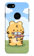 Tiger Treat iPhone 7 Logocut Hard Case Back Cover by Casekaro